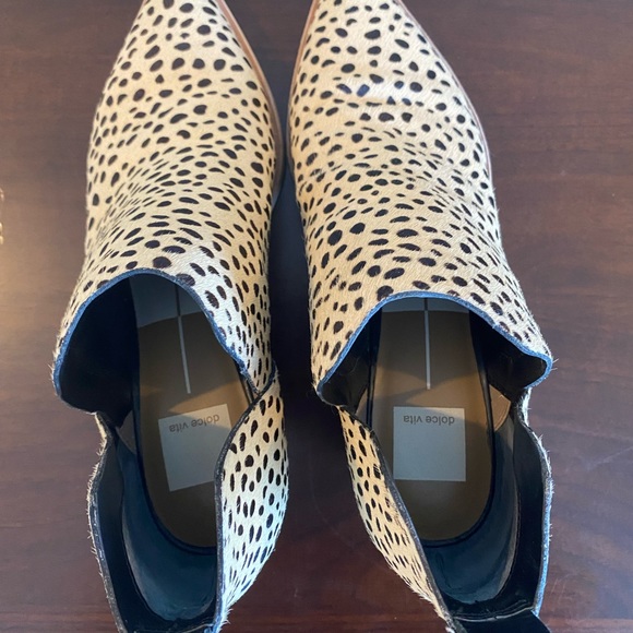 Dolce Vita Sonni Leopard Calf Hair Booties - Picture 6 of 6